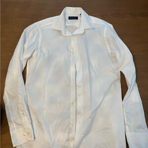 Elegant White Men's Dress Shirt